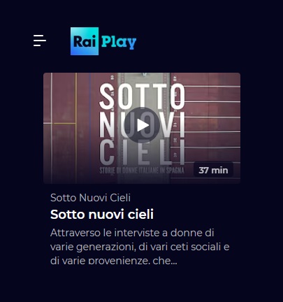 Rai Play Sotto Nuovi Cieli